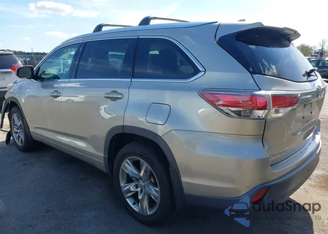 2015 Toyota Highlander Limited V6 from USA, damaged, VIN 5TDDKRFH4FS082592